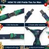 imageHISDERN Christmas Ties for Men Pretied Mens Holiday Silk Tie and Pocket Square Cufflinks Set Xmas Festive Funny NecktieFrosted Tealtree