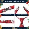 imageHISDERN Christmas Ties for Men Pretied Mens Holiday Silk Tie and Pocket Square Cufflinks Set Xmas Festive Funny NecktieRed Medleyjoyful Pattern