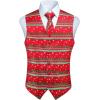 imageHISDERN Mens Suit Vest Business Formal Dress Waistcoat Vest ampamp Mens Suit Vest Christmas Holiday Season Party Jacquard Waistcoats