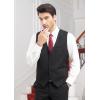 imageHISDERN Mens Suit Vest Business Formal Dress Waistcoat Vest ampamp Mens Suit Vest Christmas Holiday Season Party Jacquard Waistcoats