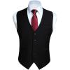 imageHISDERN Mens Suit Vest Business Formal Dress Waistcoat Vest ampamp Mens Suit Vest Christmas Holiday Season Party Jacquard Waistcoats