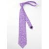 imageHISDERN Ties for Men Paisley Floral Mens Ties and Pocket Square Cufflinks Set Classic Business Necktie HandkerchiefD5purple