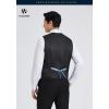 imageHISDERN V301 Mens 3PCS Formal Vest Set Slim Fit Jacquard Waistcoat with Paisley Floral Pattern for Wedding Prom PartyBlueN1