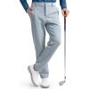 imageHISDERN Heat 701 Mens Thermal Golf Pants Stretch Fleece 30quot32quot No Iron Comfy for Winter Business Casual with PocketLight Grey