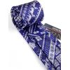 imageHISDERN Christmas Ties for Men Holiday Festival Funny Tie and Pocket Square Set Vacation Xmas Party Necktie HandkerchiefC9 Blue  Striped