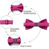 image:imageHISDERN Bow Ties for Boys Pre Tied Toddler Bow Tie Adjustable Kids Bowties Clip On Fun Patterned Bowties for Wedding PartyAhot Pink