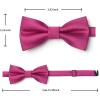 image:imageHISDERN Bow Ties for Boys Pre Tied Toddler Bow Tie Adjustable Kids Bowties Clip On Fun Patterned Bowties for Wedding PartyAhot Pink