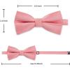 image:imageHISDERN Bow Ties for Boys Pre Tied Toddler Bow Tie Adjustable Kids Bowties Clip On Fun Patterned Bowties for Wedding PartyApink