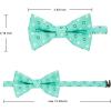 image:imageHISDERN Bow Ties for Boys Pre Tied Toddler Bow Tie Adjustable Kids Bowties Clip On Fun Patterned Bowties for Wedding PartyAqua Floral