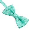 image:imageHISDERN Bow Ties for Boys Pre Tied Toddler Bow Tie Adjustable Kids Bowties Clip On Fun Patterned Bowties for Wedding PartyAqua Floral