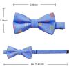 image:imageHISDERN Bow Ties for Boys Pre Tied Toddler Bow Tie Adjustable Kids Bowties Clip On Fun Patterned Bowties for Wedding PartyBlueflipflop