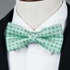 image:imageHISDERN Bow Ties for Boys Pre Tied Toddler Bow Tie Adjustable Kids Bowties Clip On Fun Patterned Bowties for Wedding PartyGreen  Floral