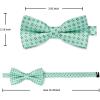 image:imageHISDERN Bow Ties for Boys Pre Tied Toddler Bow Tie Adjustable Kids Bowties Clip On Fun Patterned Bowties for Wedding PartyGreen  Floral