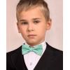 image:imageHISDERN Bow Ties for Boys Pre Tied Toddler Bow Tie Adjustable Kids Bowties Clip On Fun Patterned Bowties for Wedding PartyGreen  Floral