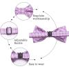 image:imageHISDERN Bow Ties for Boys Pre Tied Toddler Bow Tie Adjustable Kids Bowties Clip On Fun Patterned Bowties for Wedding PartyLight Pink