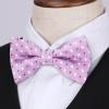 image:imageHISDERN Bow Ties for Boys Pre Tied Toddler Bow Tie Adjustable Kids Bowties Clip On Fun Patterned Bowties for Wedding PartyLight Pink