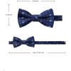 image:imageHISDERN Bow Ties for Boys Pre Tied Toddler Bow Tie Adjustable Kids Bowties Clip On Fun Patterned Bowties for Wedding PartyNavy Bluestar  Planet