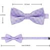 image:imageHISDERN Bow Ties for Boys Pre Tied Toddler Bow Tie Adjustable Kids Bowties Clip On Fun Patterned Bowties for Wedding PartyPurple  Floarl