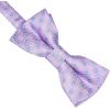 image:imageHISDERN Bow Ties for Boys Pre Tied Toddler Bow Tie Adjustable Kids Bowties Clip On Fun Patterned Bowties for Wedding PartyPurple  Floarl