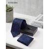 image:imageHISDERN Mens Ties Silk Striped Plaid Tie and Pocket Square Set Classic Necktie with Handkerchief Cufflinks for PartyBblue Floral
