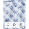 image:imageHISDERN Mens Ties Silk Striped Plaid Tie and Pocket Square Set Classic Necktie with Handkerchief Cufflinks for PartyBlight Blue