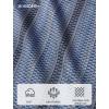 image:imageHISDERN Mens Ties Silk Striped Plaid Tie and Pocket Square Set Classic Necktie with Handkerchief Cufflinks for PartyBnavy Blue