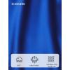 image:imageHISDERN Mens Ties Silk Striped Plaid Tie and Pocket Square Set Classic Necktie with Handkerchief Cufflinks for PartyBroyal Blue