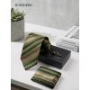 image:imageHISDERN Mens Ties Silk Striped Plaid Tie and Pocket Square Set Classic Necktie with Handkerchief Cufflinks for PartyGgreen  Brown