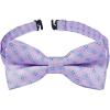 image:imageHISDERN Bow Ties for Boys Pre Tied Toddler Bow Tie Adjustable Kids Bowties Clip On Fun Patterned Bowties for Wedding PartyPurple  Floarl