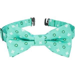 image:imageHISDERN Bow Ties for Boys Pre Tied Toddler Bow Tie Adjustable Kids Bowties Clip On Fun Patterned Bowties for Wedding PartyAqua Floral