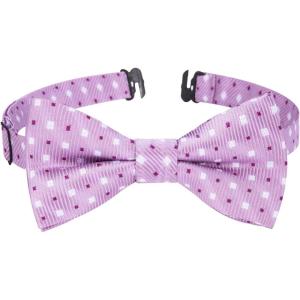 image:imageHISDERN Bow Ties for Boys Pre Tied Toddler Bow Tie Adjustable Kids Bowties Clip On Fun Patterned Bowties for Wedding PartyLight Pink