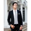 image:imageHISDERN Paisley Ties for Men Solid Tie Handkerchief Floral Mens Necktie amp Pocket Square Set Wedding Classic Mens TiesA1silver Gray