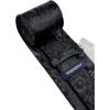 image:imageHISDERN Paisley Ties for Men Solid Tie Handkerchief Floral Mens Necktie amp Pocket Square Set Wedding Classic Mens TiesD1black