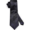 image:imageHISDERN Paisley Ties for Men Solid Tie Handkerchief Floral Mens Necktie amp Pocket Square Set Wedding Classic Mens TiesD2black