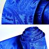 image:imageHISDERN Paisley Ties for Men Solid Tie Handkerchief Floral Mens Necktie amp Pocket Square Set Wedding Classic Mens TiesE2royal Blue