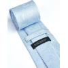image:imageHISDERN Paisley Ties for Men Solid Tie Handkerchief Floral Mens Necktie amp Pocket Square Set Wedding Classic Mens TiesE2sky Blue