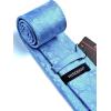 image:imageHISDERN Paisley Ties for Men Solid Tie Handkerchief Floral Mens Necktie amp Pocket Square Set Wedding Classic Mens TiesE3baby Blue