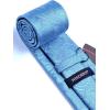 image:imageHISDERN Paisley Ties for Men Solid Tie Handkerchief Floral Mens Necktie amp Pocket Square Set Wedding Classic Mens TiesE4light Blue
