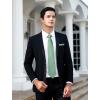image:imageHISDERN Paisley Ties for Men Solid Tie Handkerchief Floral Mens Necktie amp Pocket Square Set Wedding Classic Mens TiesE7sage Green