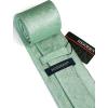 image:imageHISDERN Paisley Ties for Men Solid Tie Handkerchief Floral Mens Necktie amp Pocket Square Set Wedding Classic Mens TiesE7sage Green