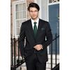 image:imageHISDERN Paisley Ties for Men Solid Tie Handkerchief Floral Mens Necktie amp Pocket Square Set Wedding Classic Mens TiesE9hunter Green