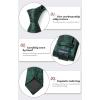 image:imageHISDERN Paisley Ties for Men Solid Tie Handkerchief Floral Mens Necktie amp Pocket Square Set Wedding Classic Mens TiesE9hunter Green