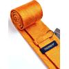 image:imageHISDERN Paisley Ties for Men Solid Tie Handkerchief Floral Mens Necktie amp Pocket Square Set Wedding Classic Mens TiesF2orange