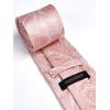 image:imageHISDERN Paisley Ties for Men Solid Tie Handkerchief Floral Mens Necktie amp Pocket Square Set Wedding Classic Mens TiesG4 Blush Pink