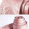 image:imageHISDERN Paisley Ties for Men Solid Tie Handkerchief Floral Mens Necktie amp Pocket Square Set Wedding Classic Mens TiesG4 Blush Pink