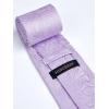 image:imageHISDERN Paisley Ties for Men Solid Tie Handkerchief Floral Mens Necktie amp Pocket Square Set Wedding Classic Mens TiesI4 Lavender