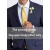 image:imageHISDERN Paisley Ties for Men Solid Tie Handkerchief Floral Mens Necktie amp Pocket Square Set Wedding Classic Mens TiesJ1sunshine Yellow