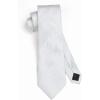 image:imageHISDERN Paisley Ties for Men Solid Tie Handkerchief Floral Mens Necktie amp Pocket Square Set Wedding Classic Mens TiesO3white