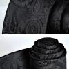 image:imageHISDERN Paisley Ties for Men Solid Tie Handkerchief Floral Mens Necktie amp Pocket Square Set Wedding Classic Mens TiesQ1black