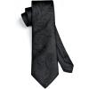 image:imageHISDERN Paisley Ties for Men Solid Tie Handkerchief Floral Mens Necktie amp Pocket Square Set Wedding Classic Mens TiesQ1black